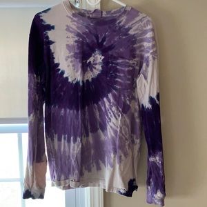 Purple tie dye Ivory Ella long sleeve, size medium